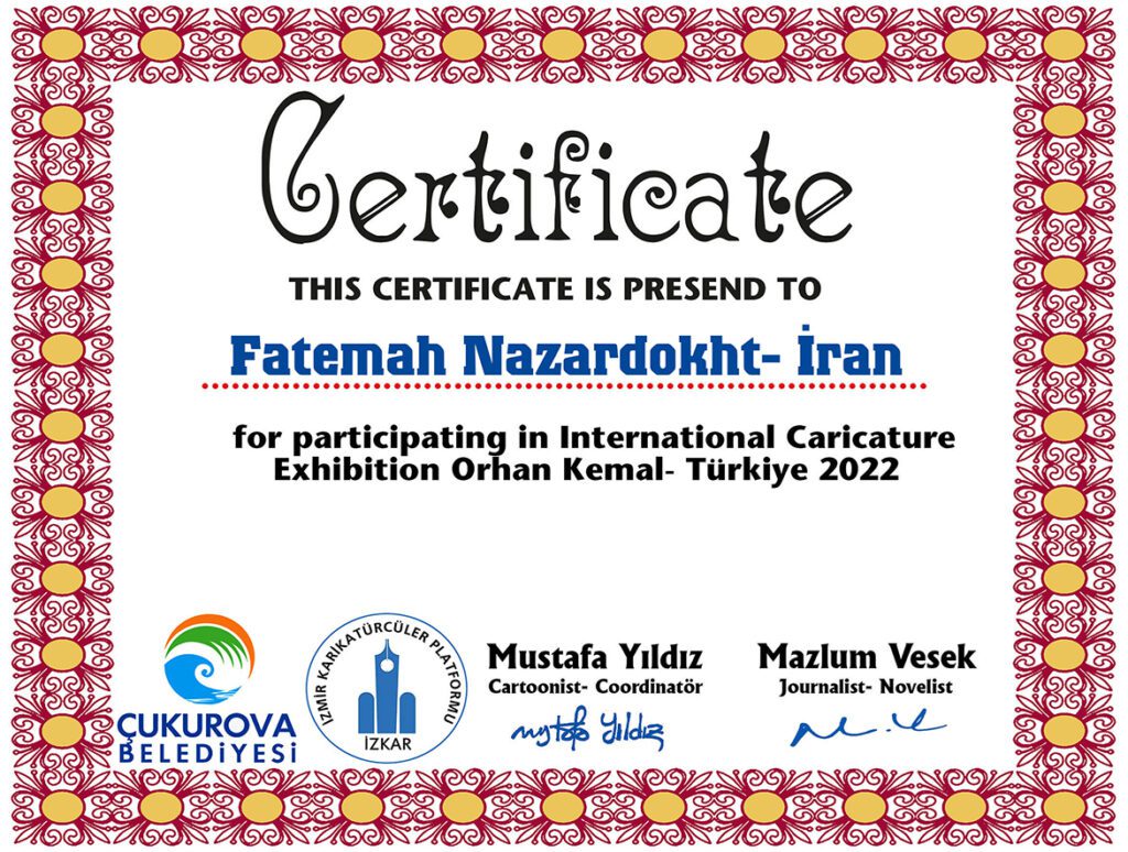 Iranian caricaturists - Fatemeh Nazardokht - women caricaturists