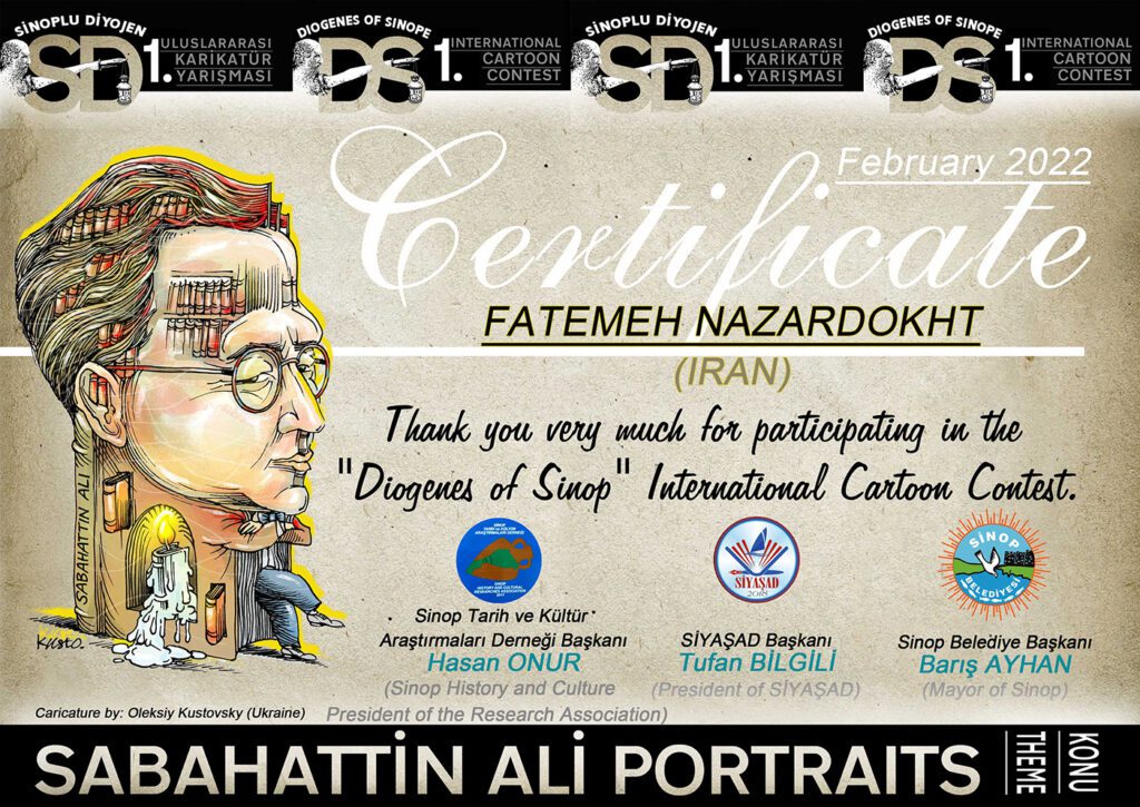 Iranian caricaturists - Fatemeh Nazardokht - women caricaturists